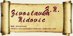 Živoslavka Midović vizit kartica